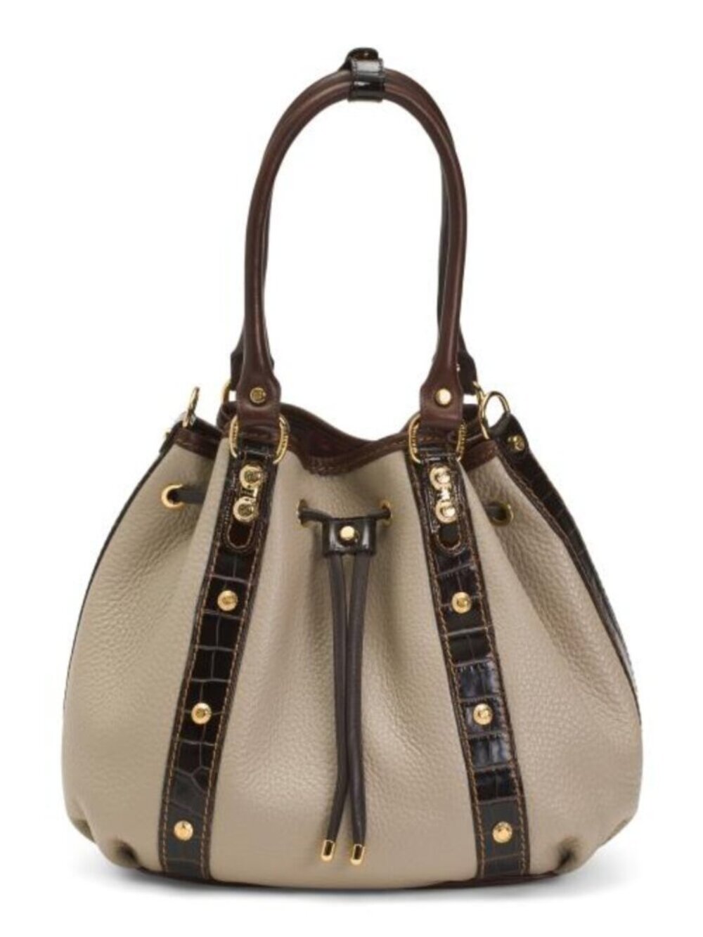 MARINO ORLANDI Made In Italy Leather Bucket Bag